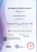 職業(yè)健康安全管理體系認(rèn)證證書(shū)